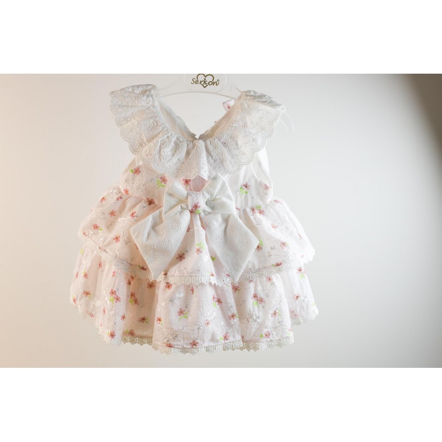 BABY KİDS 0422 FİSTO YAKALI 2 KAT ELBİSE 6/36 AY