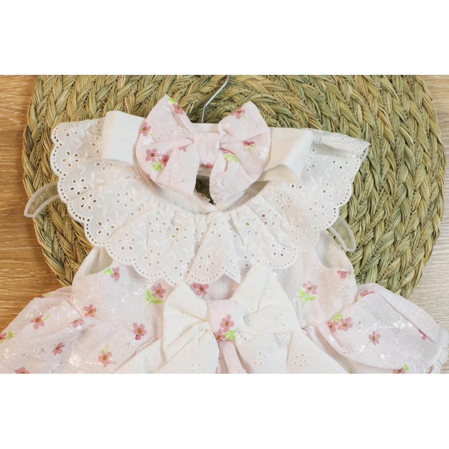 BABY KİDS 0422 FİSTO YAKALI 2 KAT ELBİSE 6/36 AY