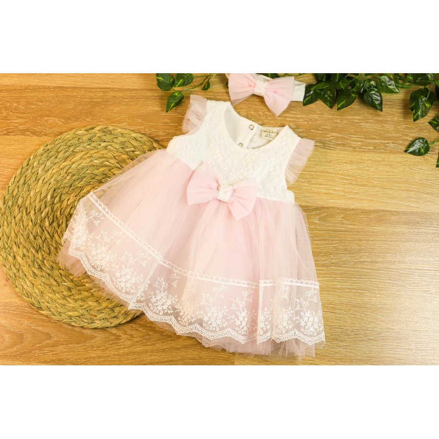 BABY KİDS 0467 FİSTOLU FİYONK ELBİSE 6/36 AY