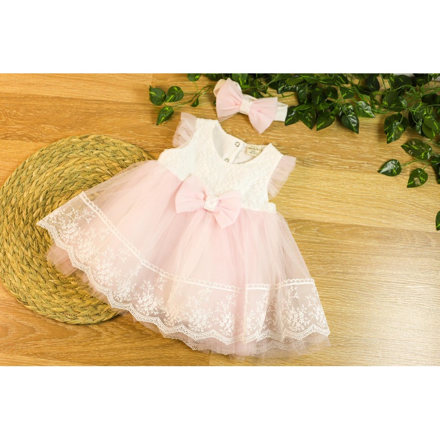 BABY KİDS 0467 FİSTOLU FİYONK ELBİSE 6/36 AY