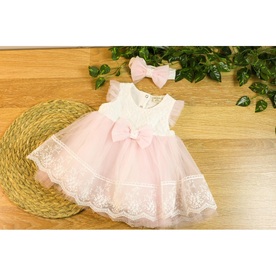 BABY KİDS 0467 FİSTOLU FİYONK ELBİSE 6/36 AY