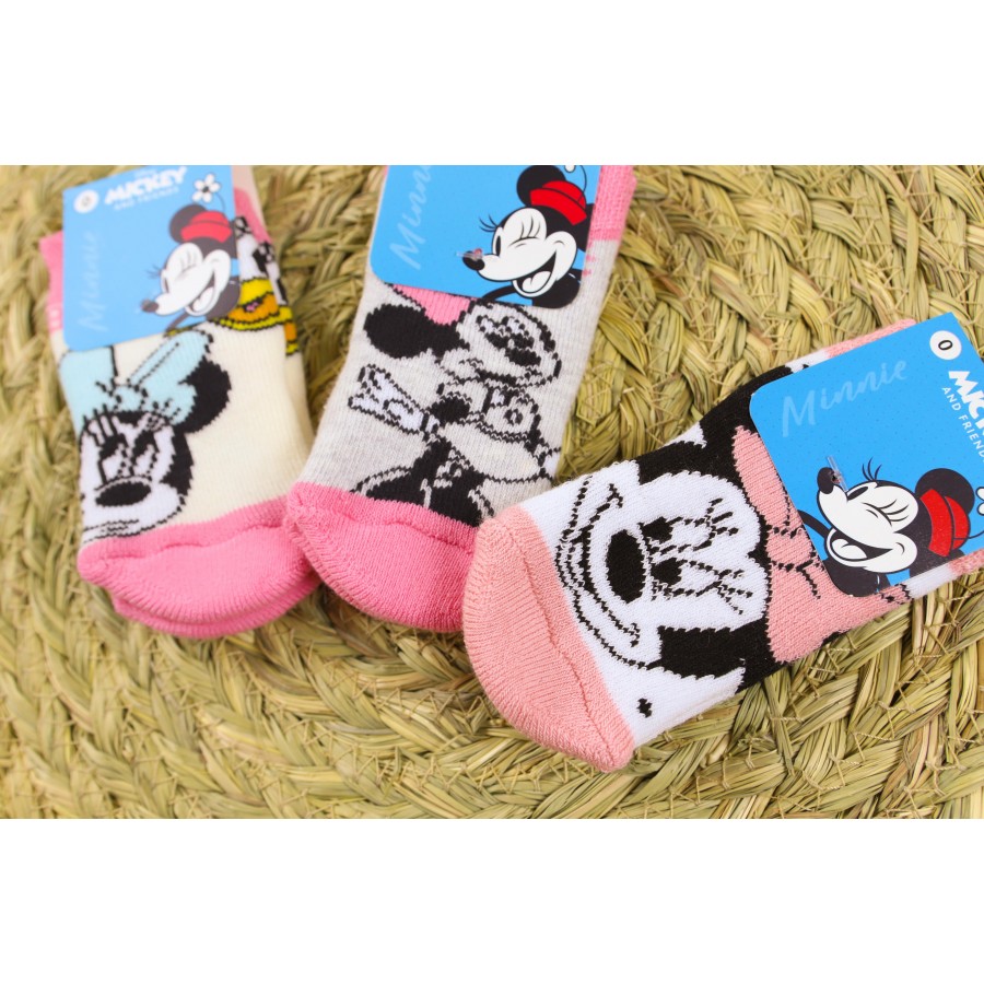 ÇİMPA MİNNİE MOUSE BEBE HAVLU SOKET ÇORAP