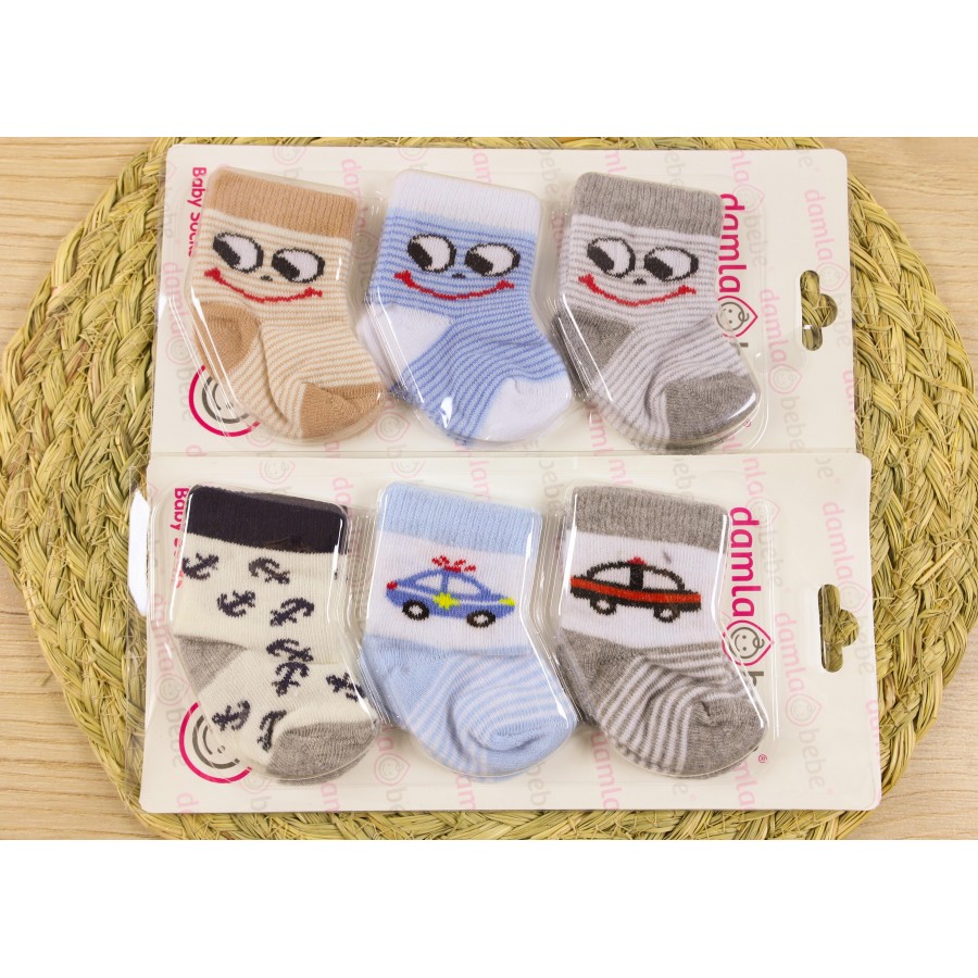 DAMLA 1149 BEBE ÜÇLÜ ÇORAP