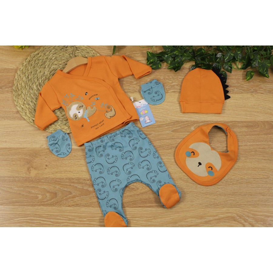 MİNİZEYN 7023 IGUANA 0-3 AY 5Lİ BEBE TAKIM