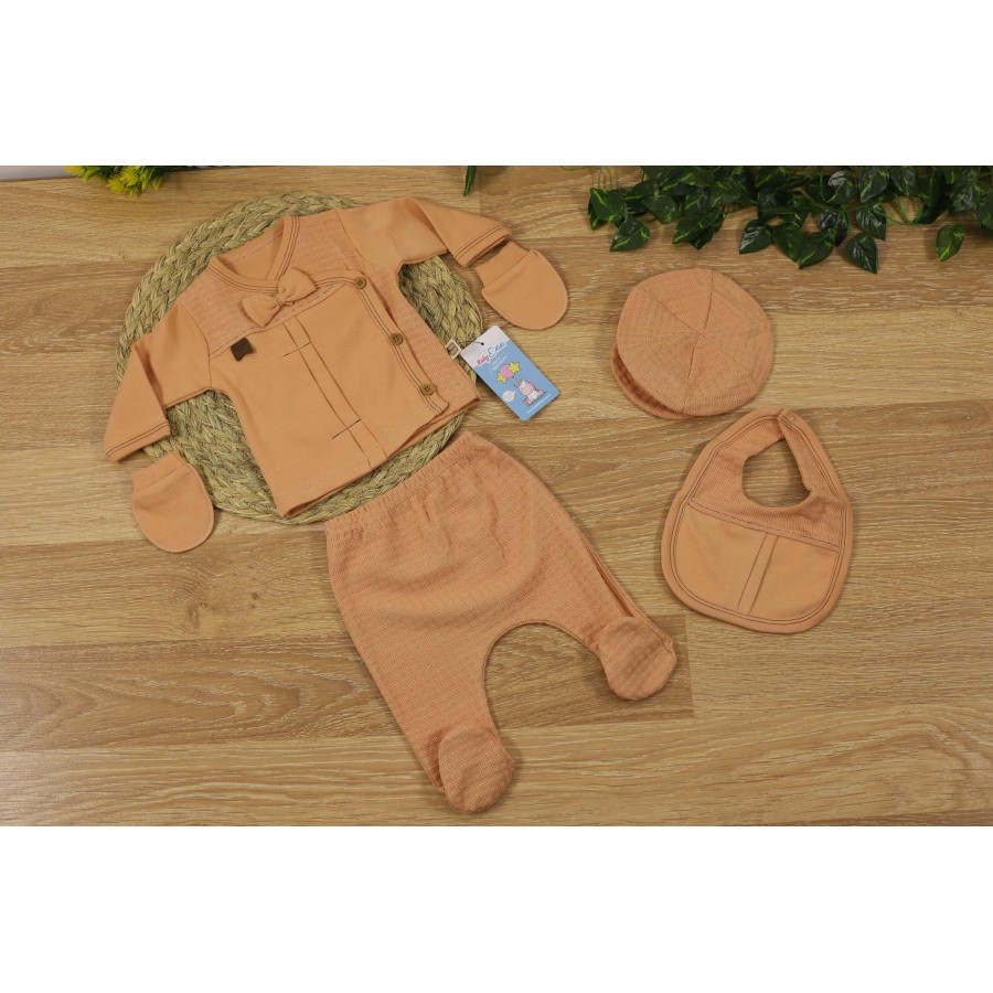 MİNİZEYN 7046 PİLE DETAYLI ERK.5Lİ BEBE TAKIM 0-3 AY