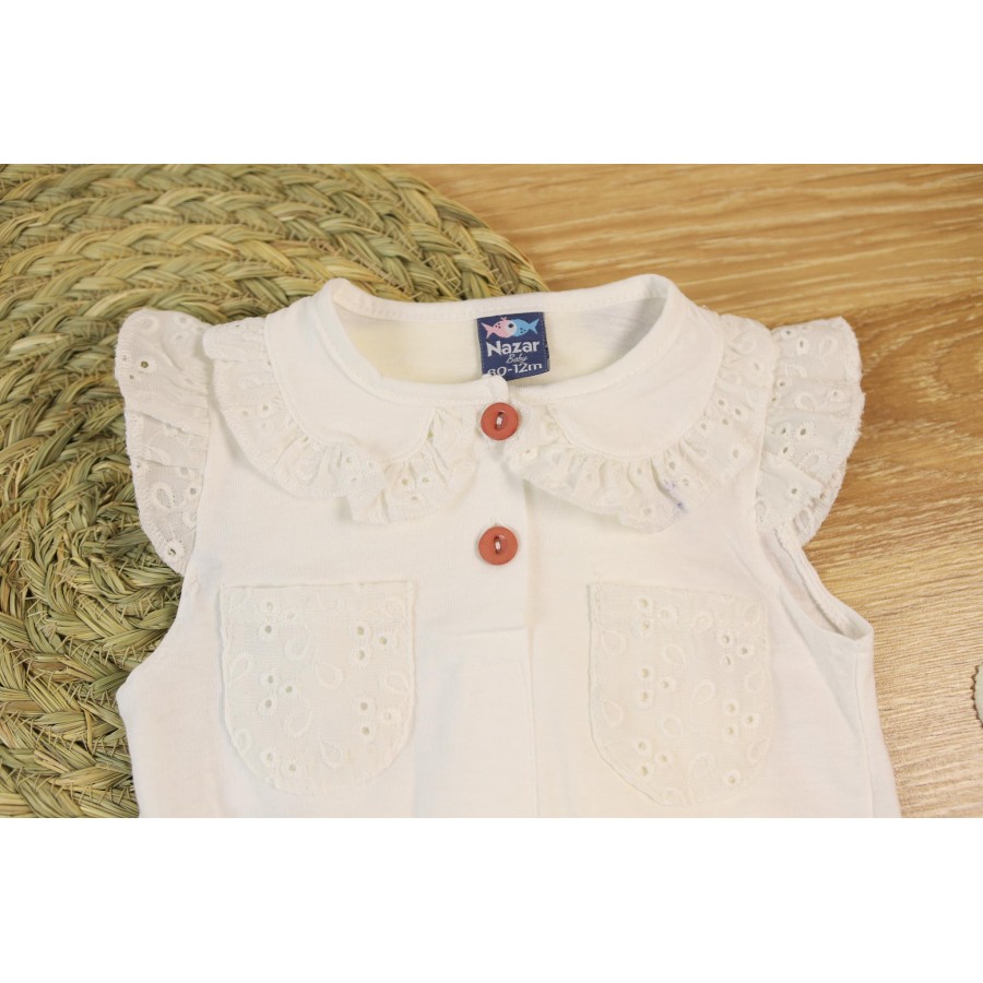 NAZAR 23028 VUAL CEPLİ YAKALI KIZ TAKIM 9/24 AY